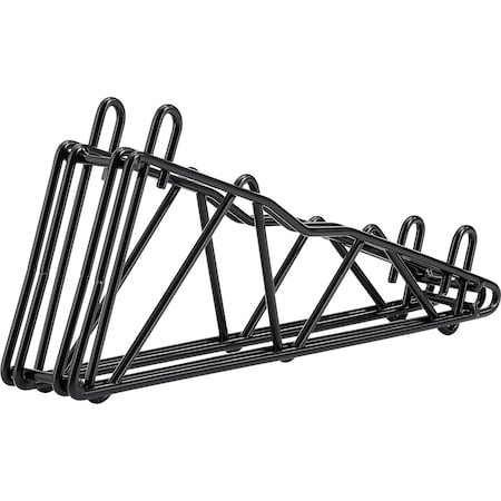 Nexel 14 Double Arm Shelf Bracket Black Epoxy DAB14B
